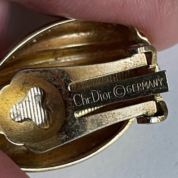 Vintage Dior Earrings w/ Pouch - Picture 5 of 7